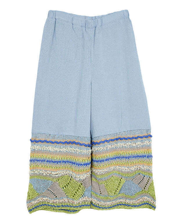 
                  
                    Load image into Gallery viewer, ウェーブレースニットパンツ / BEH01042WA
                  
                