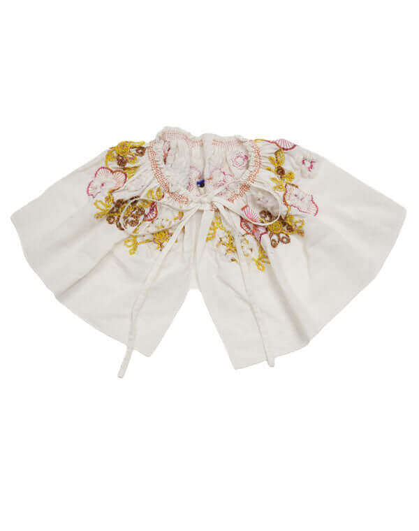 
                  
                    Load image into Gallery viewer, フラワー刺繍ギャザー付け衿 / BEH01048WA
                  
                