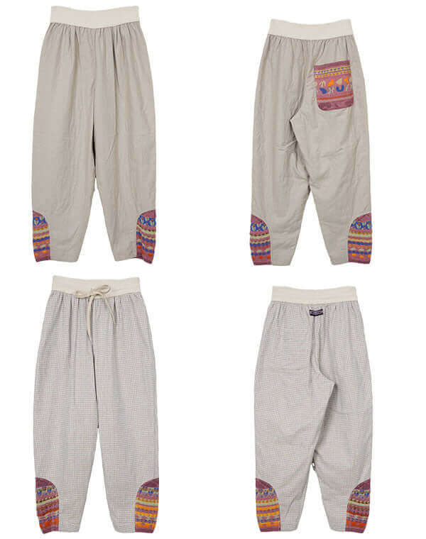 
                  
                    Load image into Gallery viewer, 綿麻リバーシブルテーパードパンツ / BEH01057WA
                  
                