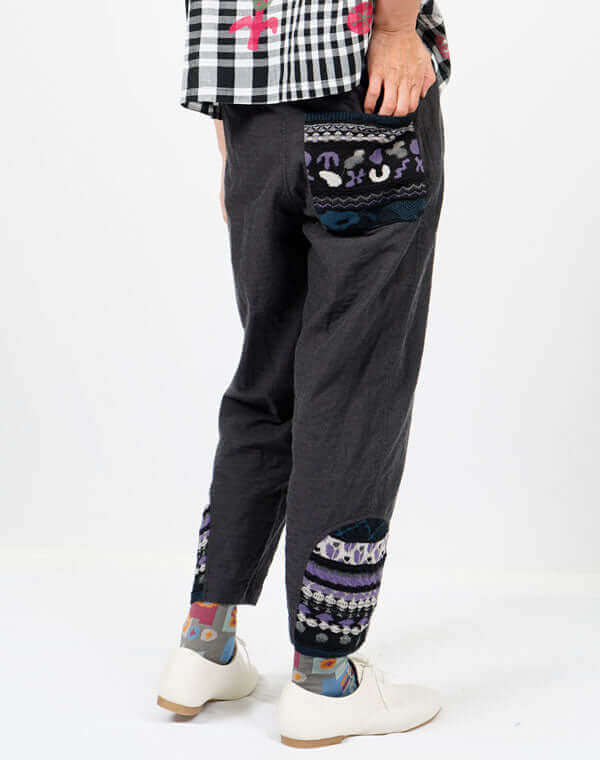 
                  
                    Load image into Gallery viewer, 綿麻リバーシブルテーパードパンツ / BEH01057WA
                  
                