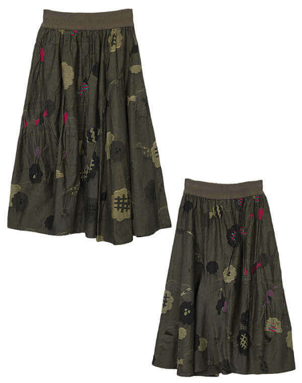 
                  
                    Load image into Gallery viewer, ビスケットシャーリング変型スカート / BEH01061WA
                  
                