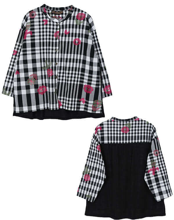 つぼみチェックシャツジャケット / BEH01065WA