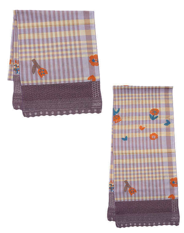 
                  
                    Load image into Gallery viewer, つぼみチェックショール / BEH01067WA
                  
                