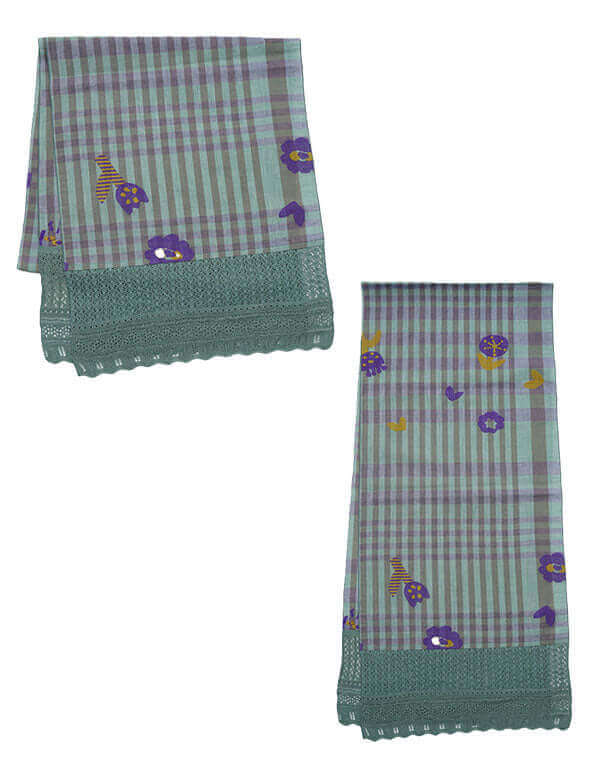 
                  
                    Load image into Gallery viewer, つぼみチェックショール / BEH01067WA
                  
                