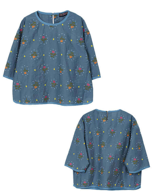 リズムフラワーパイピングブラウス / BEH01073WA