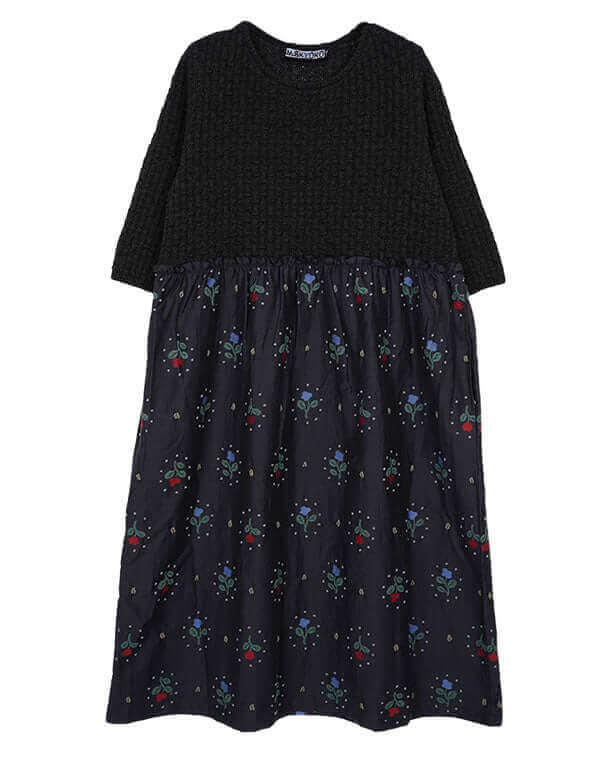 
                  
                    Load image into Gallery viewer, リズムフラワー切替ワンピース / BEH01074WA
                  
                