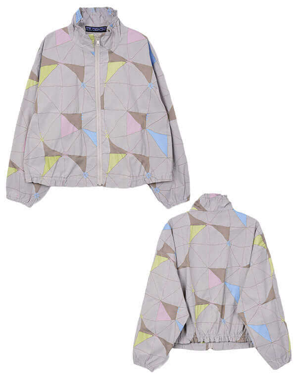 ハイカウントタイル柄ブルゾン / BEH01080WA