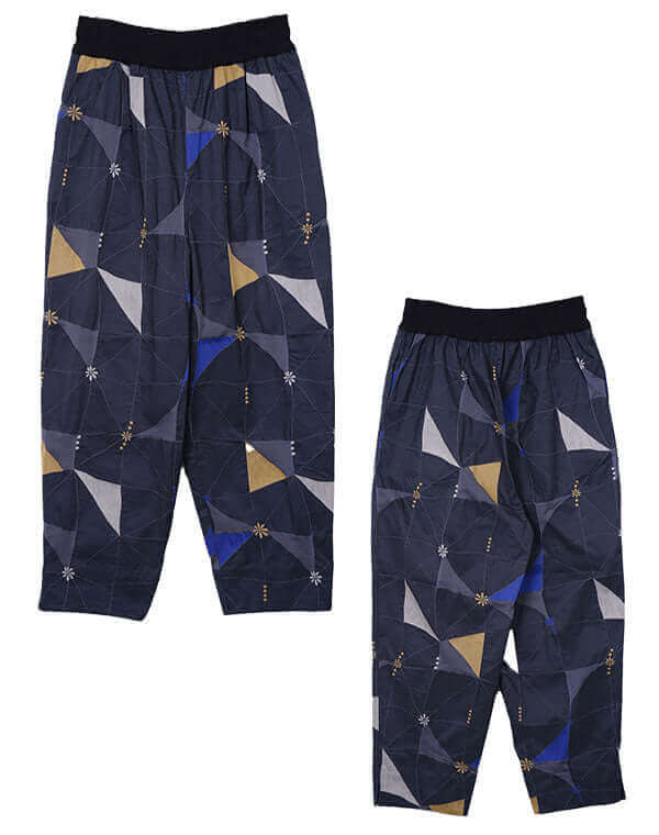 
                  
                    Load image into Gallery viewer, ハイカウントタイル柄テーパードパンツ / BEH01082WA
                  
                