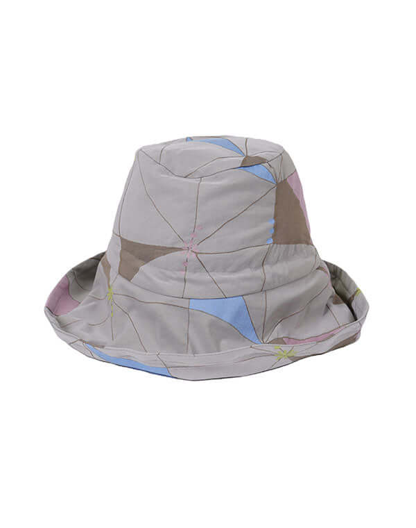 ハイカウントタイル柄バケットハット / BEH01083WA