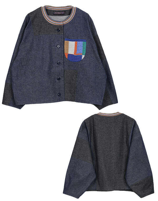 デニムパッチワークジャケット / BEH01084WA