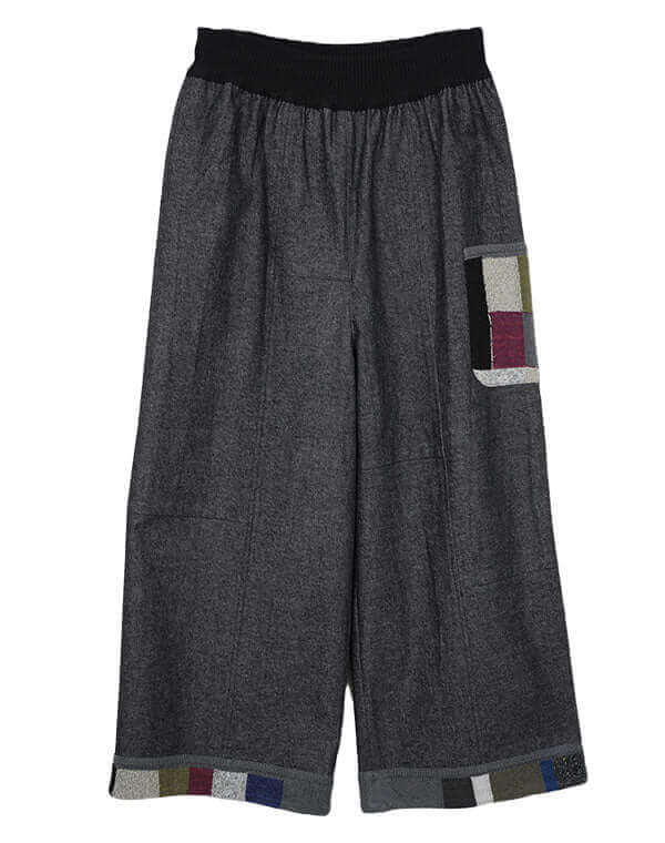 
                  
                    Load image into Gallery viewer, デニムパッチワークパンツ / BEH01086WA
                  
                