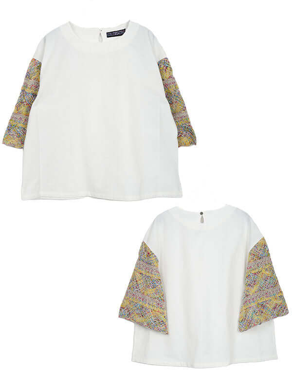 
                  
                    Load image into Gallery viewer, ファンシーレースブラウス / BEH01087WA
                  
                