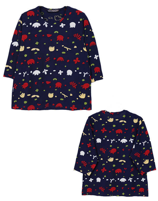 ガーデン柄ジャージープルオーバー / BEH01100WA