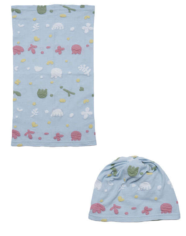 
                  
                    Load image into Gallery viewer, ガーデン柄ジャージースヌード帽子 / BEH01103WA
                  
                