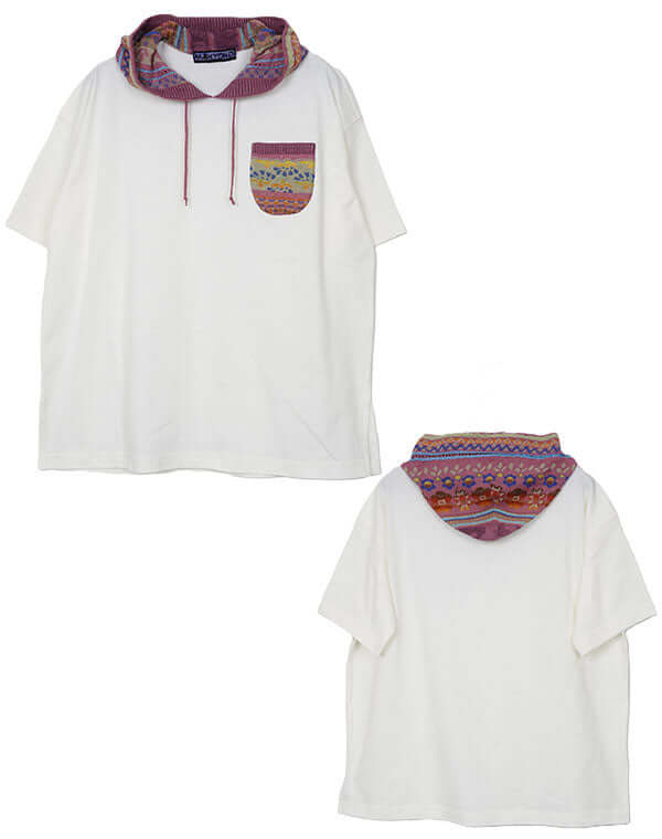 ジャカードニットフーディーチュニック / BEH01107WA