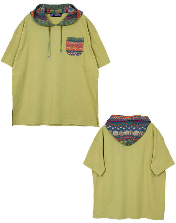 
                  
                    Load image into Gallery viewer, ジャカードニットフーディーチュニック / BEH01107WA
                  
                