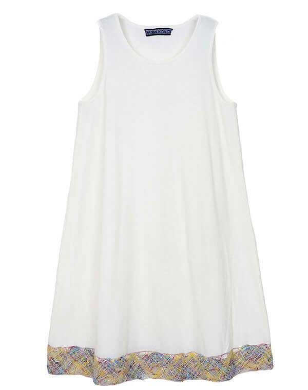 
                  
                    Load image into Gallery viewer, レース使いノースリーブワンピース / BEH01111WA
                  
                