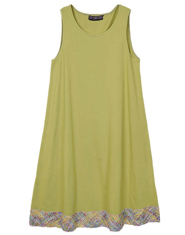 
                  
                    Load image into Gallery viewer, レース使いノースリーブワンピース / BEH01111WA
                  
                