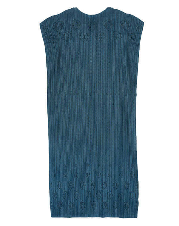 
                  
                    Load image into Gallery viewer, プリーツニットレースフレンチスリーブワンピース / BEH01114WA
                  
                