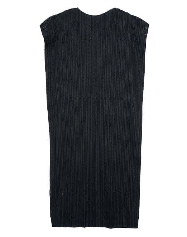 
                  
                    Load image into Gallery viewer, プリーツニットレースフレンチスリーブワンピース / BEH01114WA
                  
                