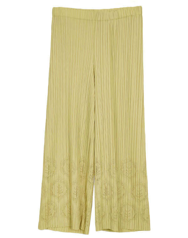 
                  
                    Load image into Gallery viewer, プリーツニットレースパンツ / BEH01115WA
                  
                