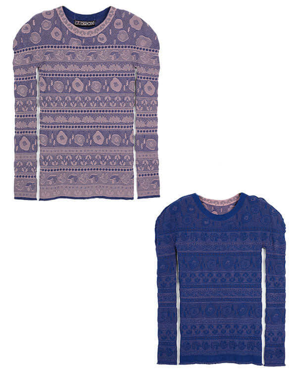 
                  
                    Load image into Gallery viewer, リバーシブルニットレースプルオーバー / BEH01116WA
                  
                