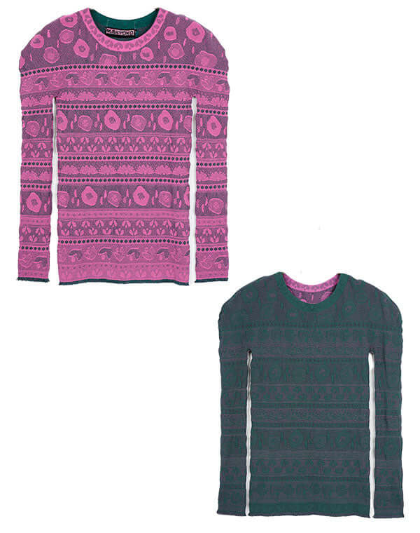 
                  
                    Load image into Gallery viewer, リバーシブルニットレースプルオーバー / BEH01116WA
                  
                