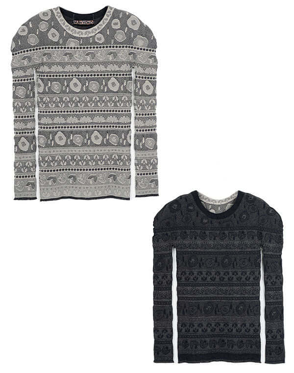 
                  
                    Load image into Gallery viewer, リバーシブルニットレースプルオーバー / BEH01116WA
                  
                