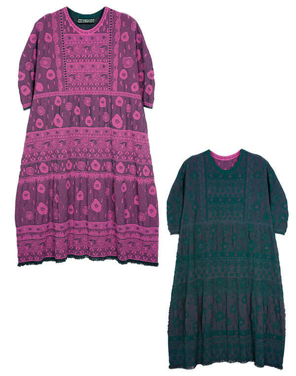 リバーシブルニットレースワンピース / BEH01117WA