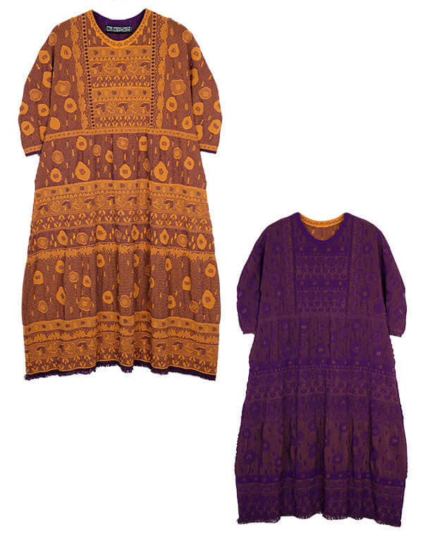 
                  
                    Load image into Gallery viewer, リバーシブルニットレースワンピース / BEH01117WA
                  
                