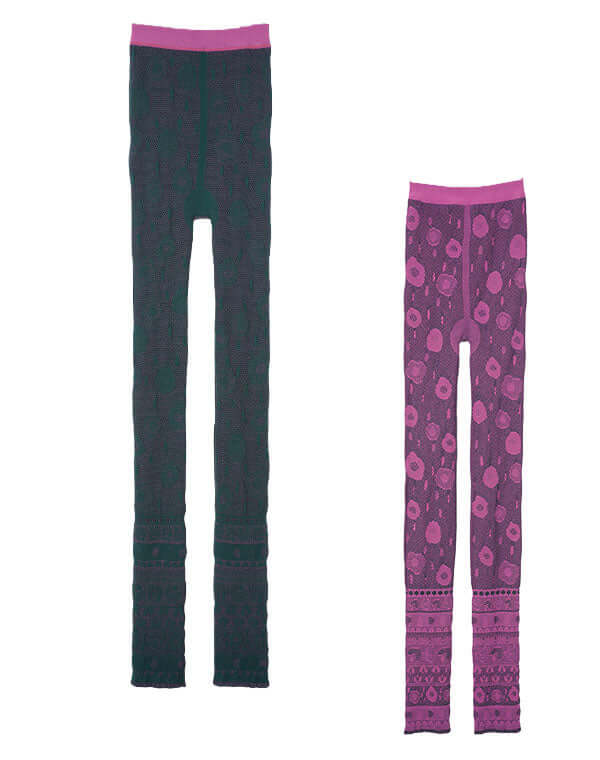 
                  
                    Load image into Gallery viewer, リバーシブルニットレースレギンス / BEH01118WA
                  
                