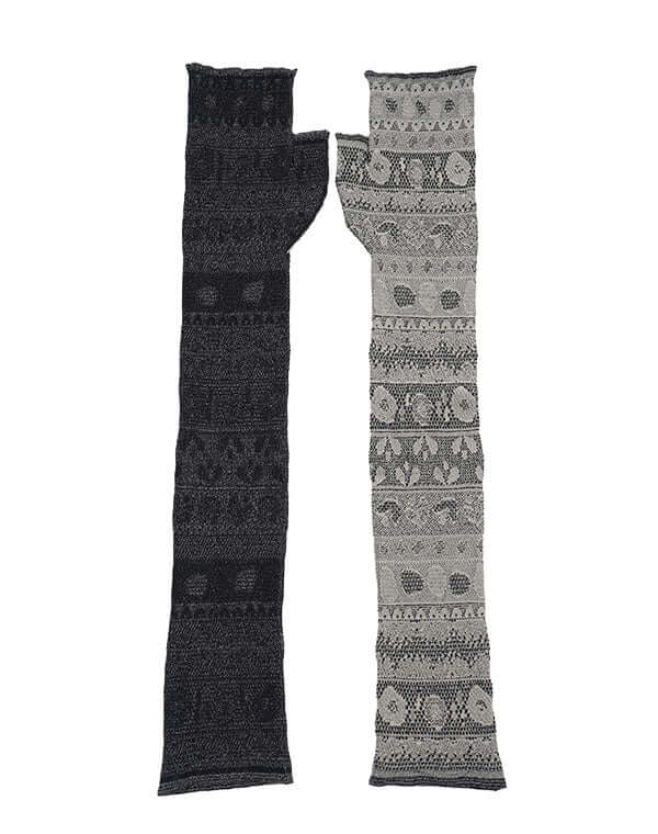 
                  
                    Load image into Gallery viewer, リバーシブルニットレースアームカバー / BEH01119WA
                  
                