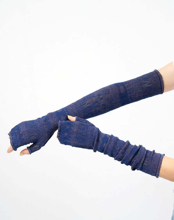 
                  
                    Load image into Gallery viewer, リバーシブルニットレースアームカバー / BEH01119WA
                  
                