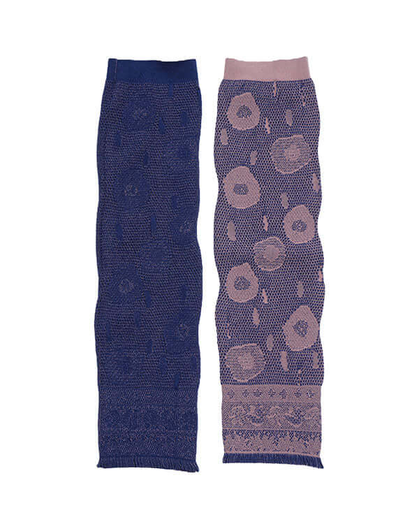 
                  
                    Load image into Gallery viewer, リバーシブルニットレースレッグカバー / BEH01120WA
                  
                