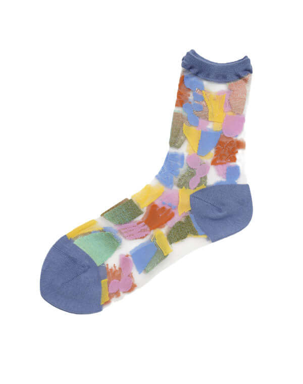 サボテン柄シースルーソックス / BEH01121WA