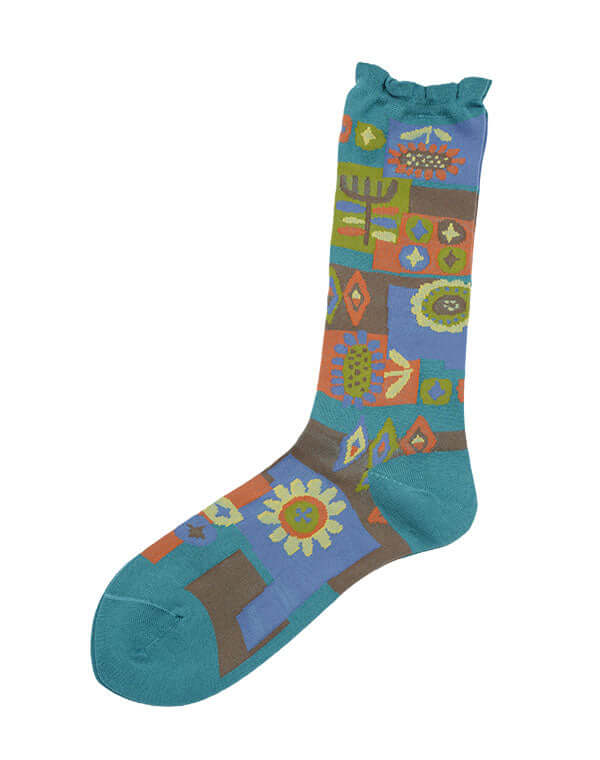 
                  
                    Load image into Gallery viewer, パッチワーク柄ソックス / BEH01122WA
                  
                