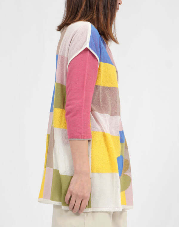 
                  
                    Load image into Gallery viewer, モザイク花柄ロングベスト / BEH01127WA
                  
                