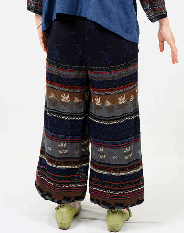 
                  
                    Load image into Gallery viewer, MIXジャカードニットパンツ / BEH07004WA
                  
                