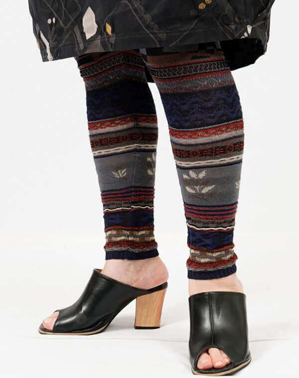 
                  
                    Load image into Gallery viewer, MIXジャカードレギンス / BEH07005WA
                  
                