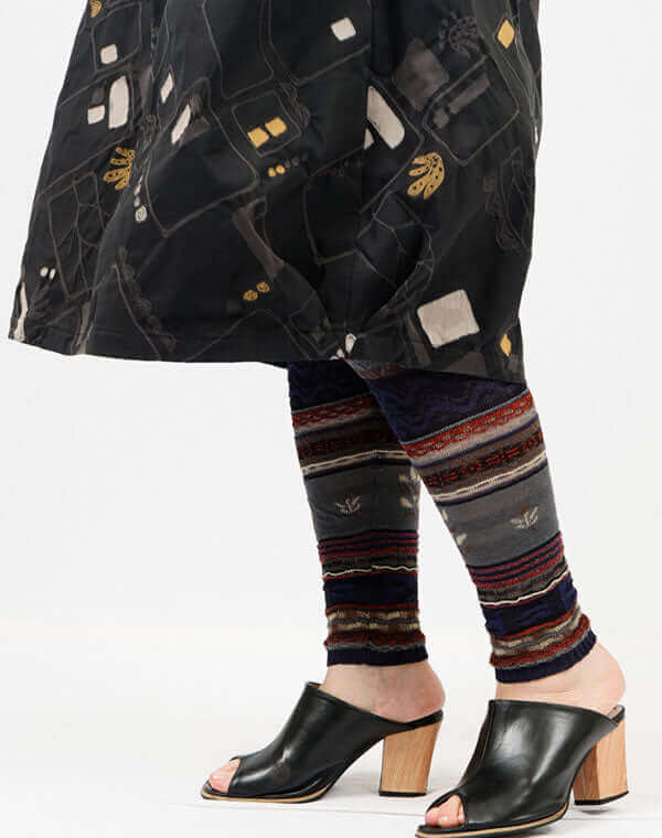 
                  
                    Load image into Gallery viewer, MIXジャカードレギンス / BEH07005WA
                  
                