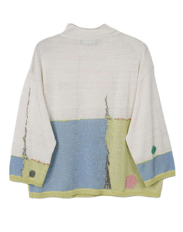 
                  
                    Load image into Gallery viewer, カラータッチ柄プルオーバー / BEH07013WA
                  
                