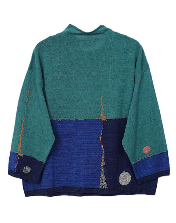 
                  
                    Load image into Gallery viewer, カラータッチ柄プルオーバー / BEH07013WA
                  
                