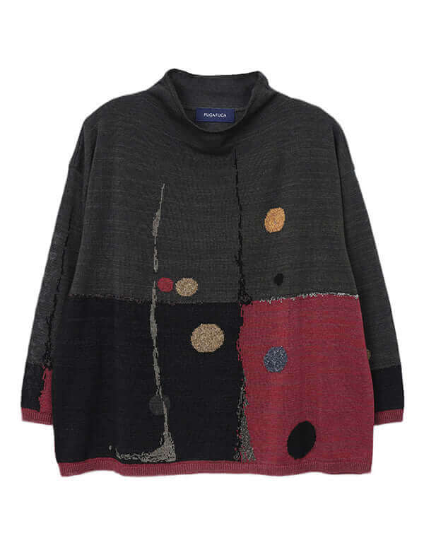 
                  
                    Load image into Gallery viewer, カラータッチ柄プルオーバー / BEH07013WA
                  
                