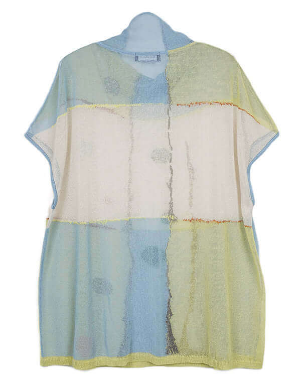 
                  
                    Load image into Gallery viewer, カラータッチ柄ロングベスト / BEH07014WA
                  
                