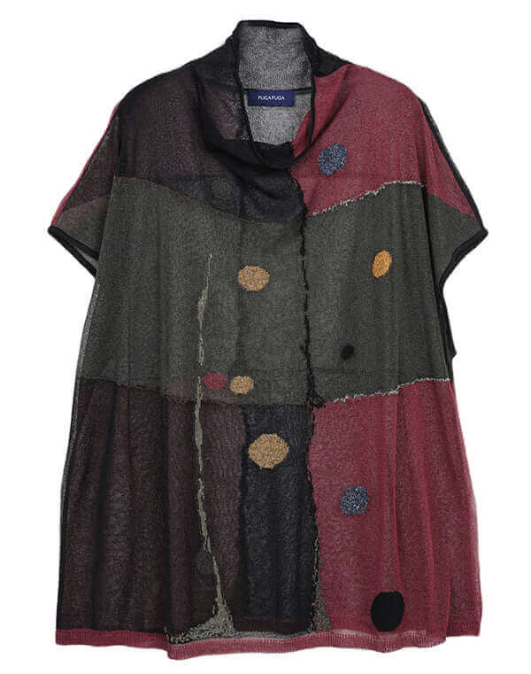 
                  
                    Load image into Gallery viewer, カラータッチ柄ロングベスト / BEH07014WA
                  
                