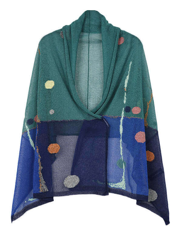 
                  
                    Load image into Gallery viewer, カラータッチ柄ショール / BEH07017WA
                  
                