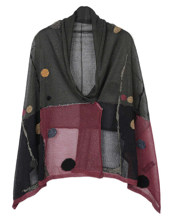 
                  
                    Load image into Gallery viewer, カラータッチ柄ショール / BEH07017WA
                  
                