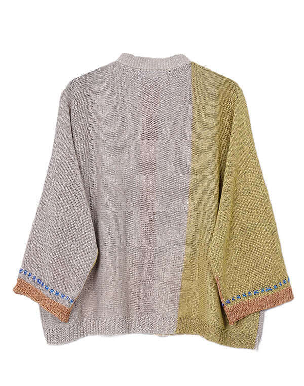 
                  
                    Load image into Gallery viewer, ミックスポケット柄カーディガン / BEH07021WA
                  
                