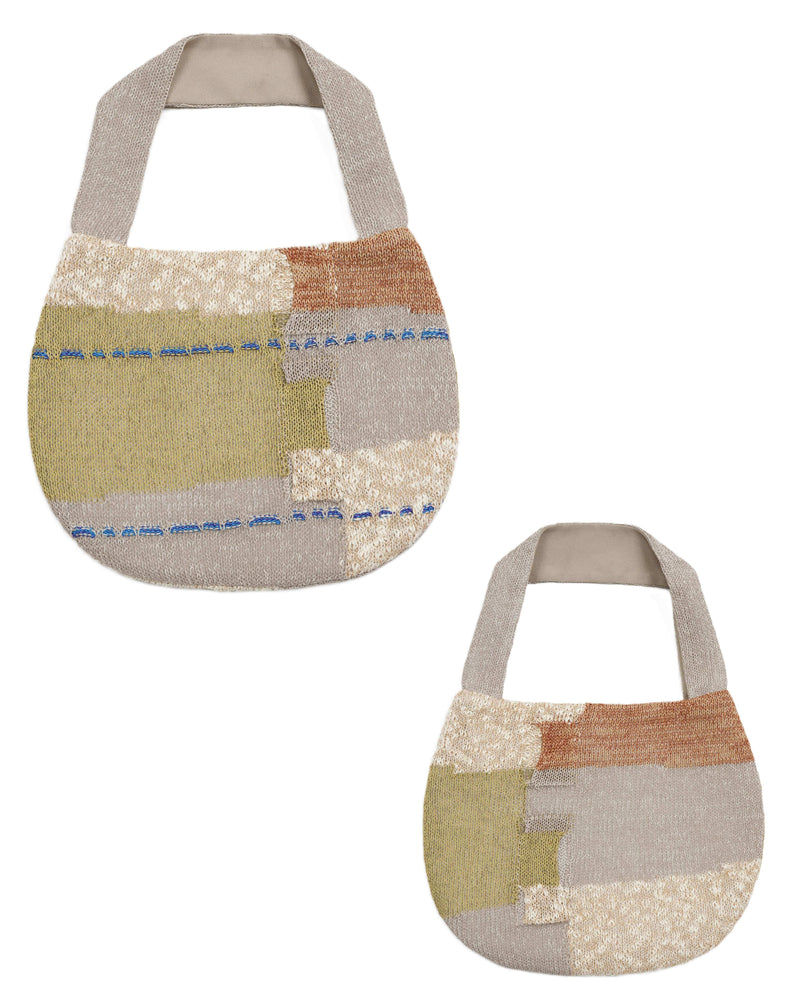 ミックスポケット柄ハンドバッグ / BEH07022WA