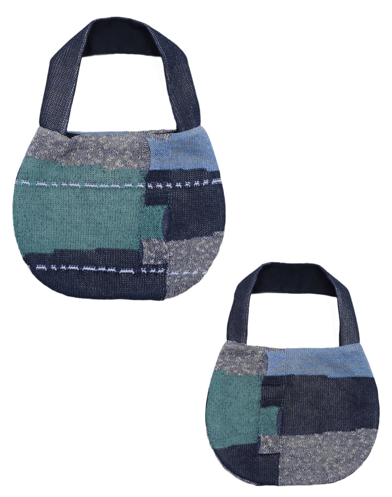 
                  
                    Load image into Gallery viewer, ミックスポケット柄ハンドバッグ / BEH07022WA
                  
                